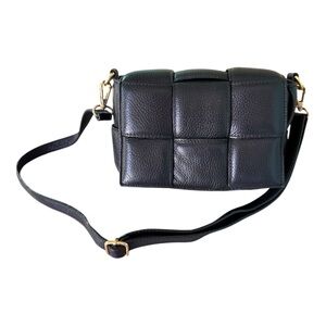 Vintage Borse in Pelle Crossbody Bag Black
